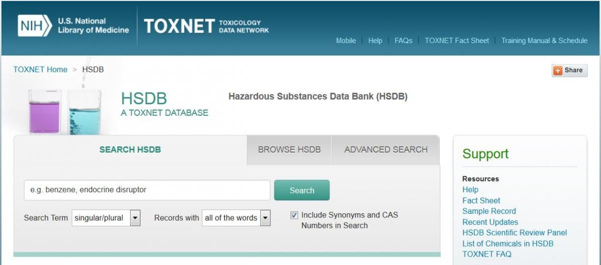 Particularly Hazardous Substance Office of Environmental Health